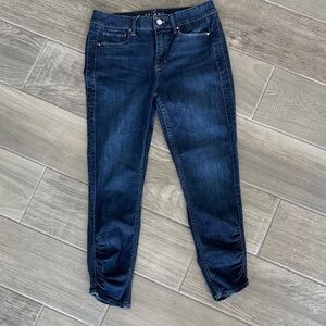 White House Black Market Dark Blue Crop Skinny Jeans